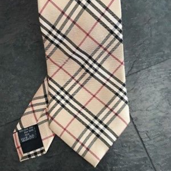 burberry london check silk tie